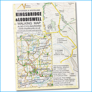 Kingsbridge and Loddiswell walking and cycling map - Croyde Maps