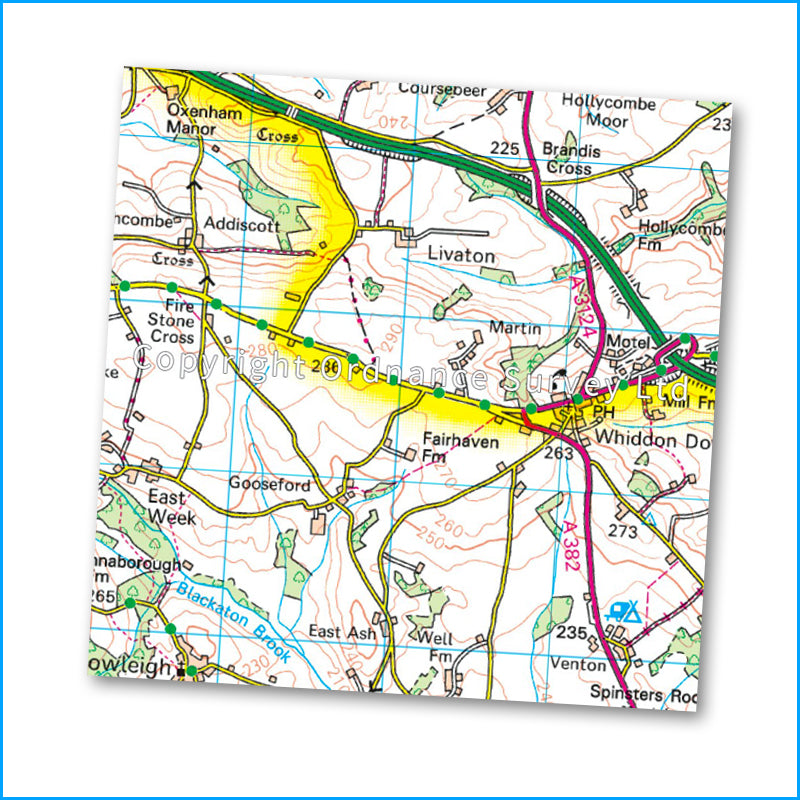 OS Landranger Map 191 - Okehampton & North Dartmoor